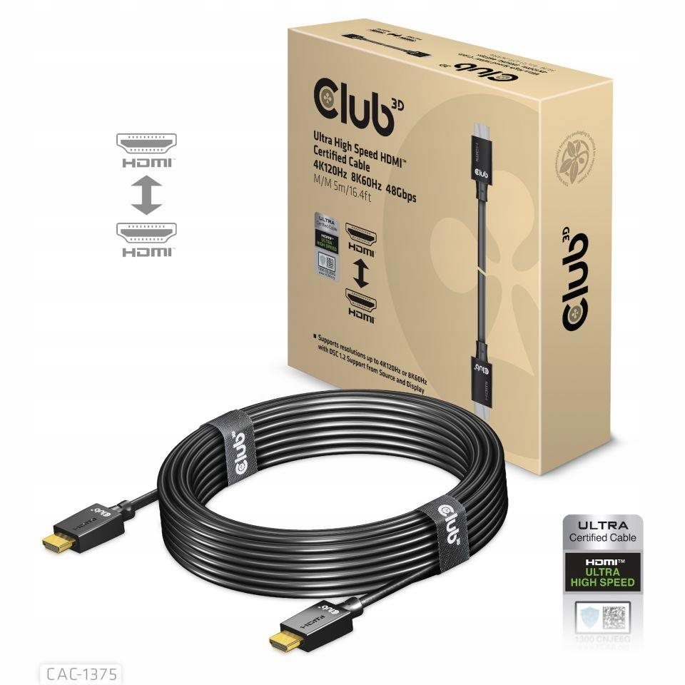 Club 3D CAC-1375 Hdmi Hdmi kábel 5 m