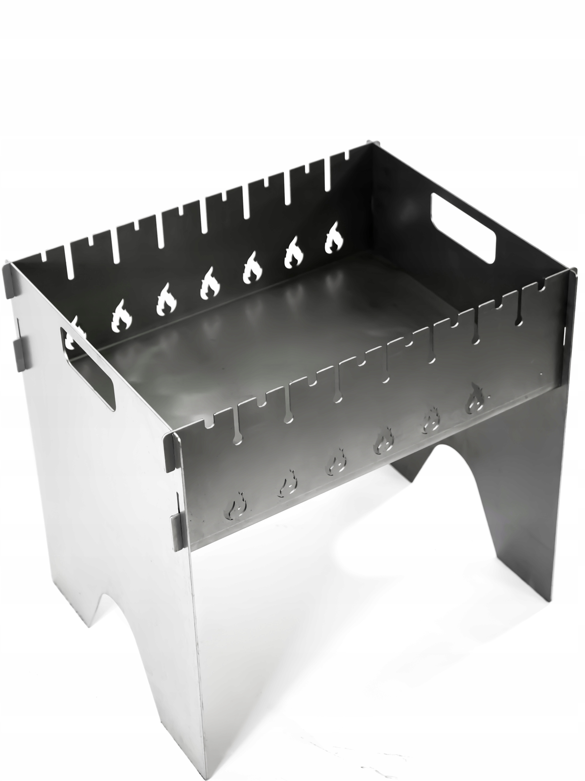 Mangal Grill Na 8 Szpikulców Węglowy Metal 2,5 mm Wielofunkcyjny Kompaktowy