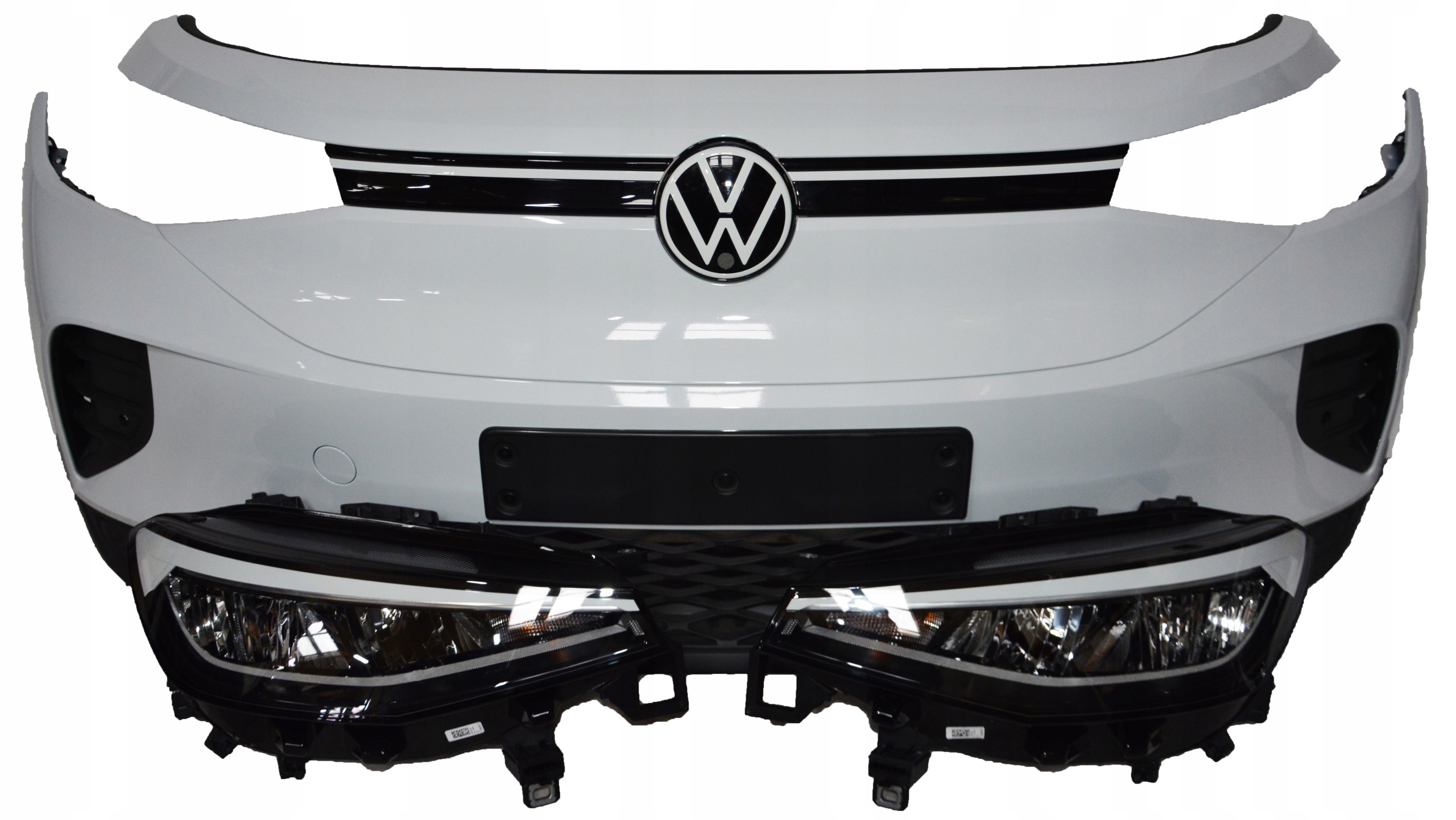 VW VOLKSWAGEN ID.4 ID4 ZDERZAK PRZÓD PRZEDNI LS9R 4PDC LAMPY KOMPLET