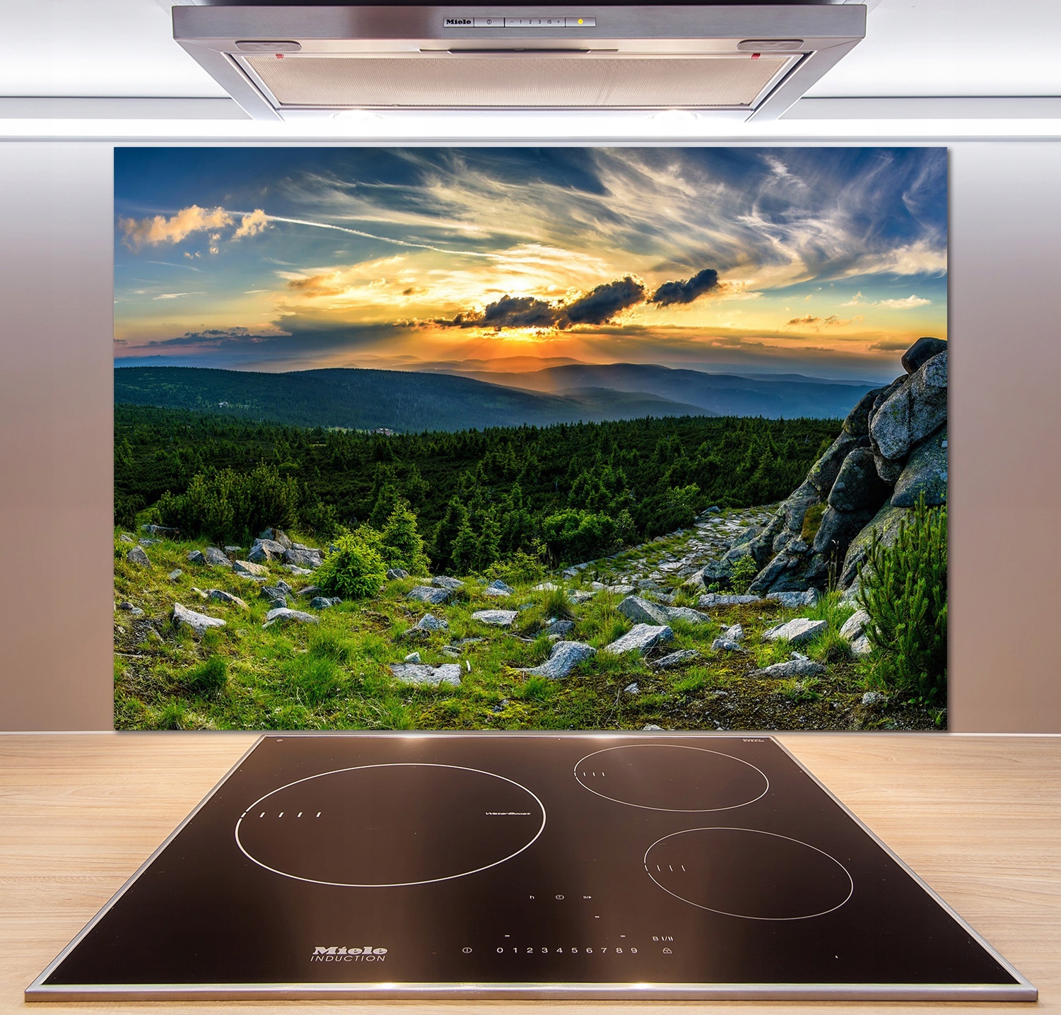 

Panel do kuchni Górska panorama 100x70 cm + Klej