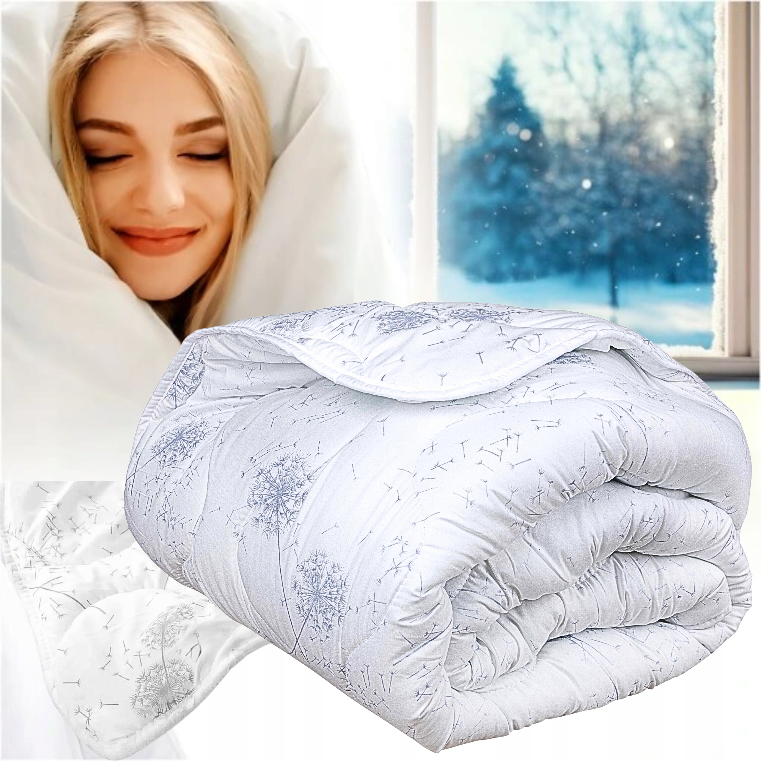 Přikrývka 160x200 Celoroční Teplá Antialergická Bavlna Jako Dárek Polsko