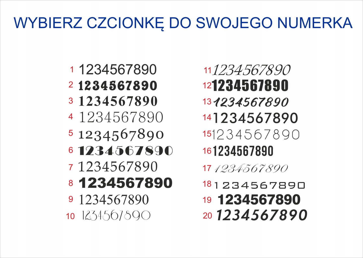 numerek na drzwi, cyfra , CYFRA! 10 cm Marka Graveric
