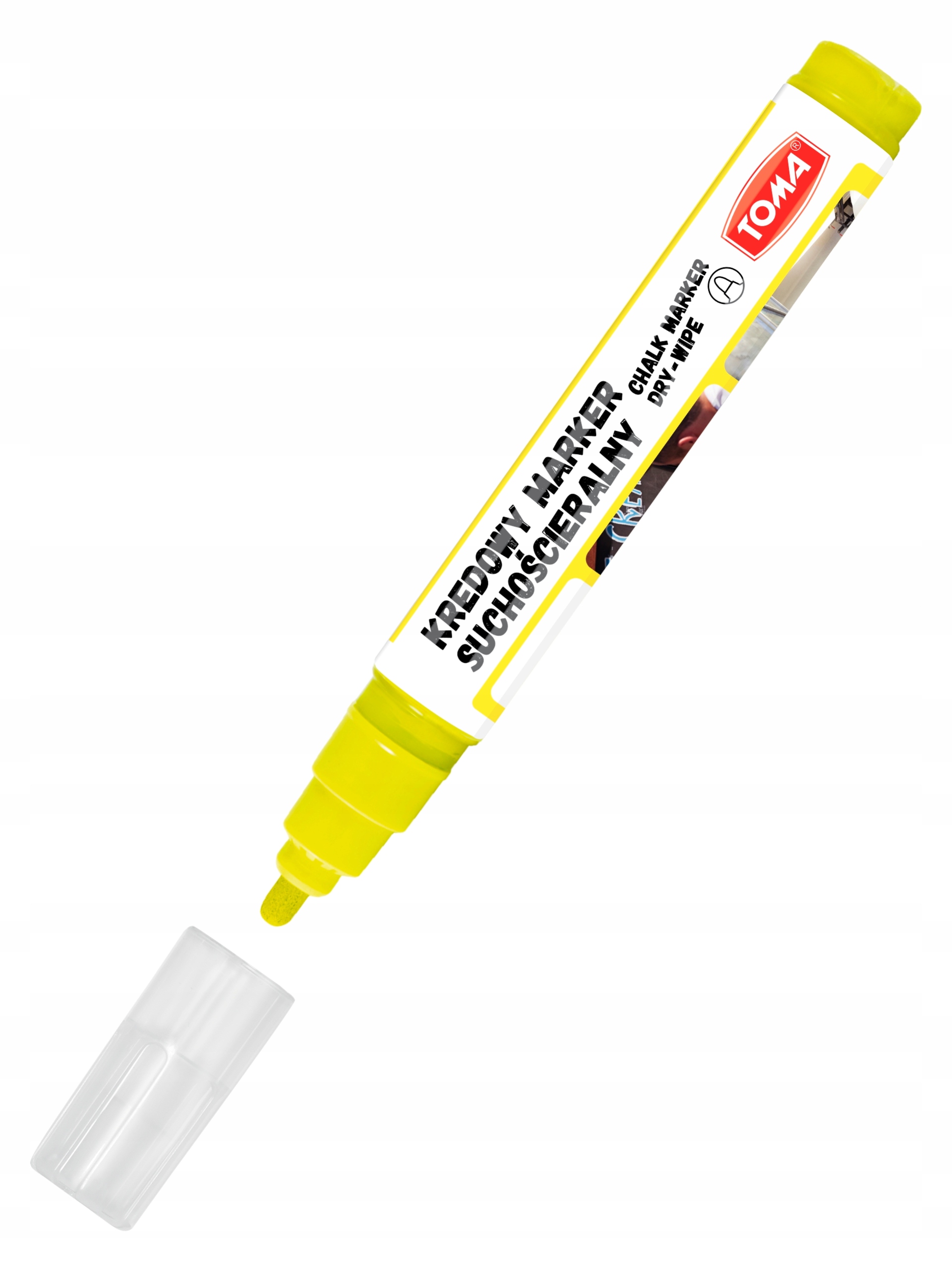 

Marker kredowy Toma TO-296 4,5mm żółty do tablic