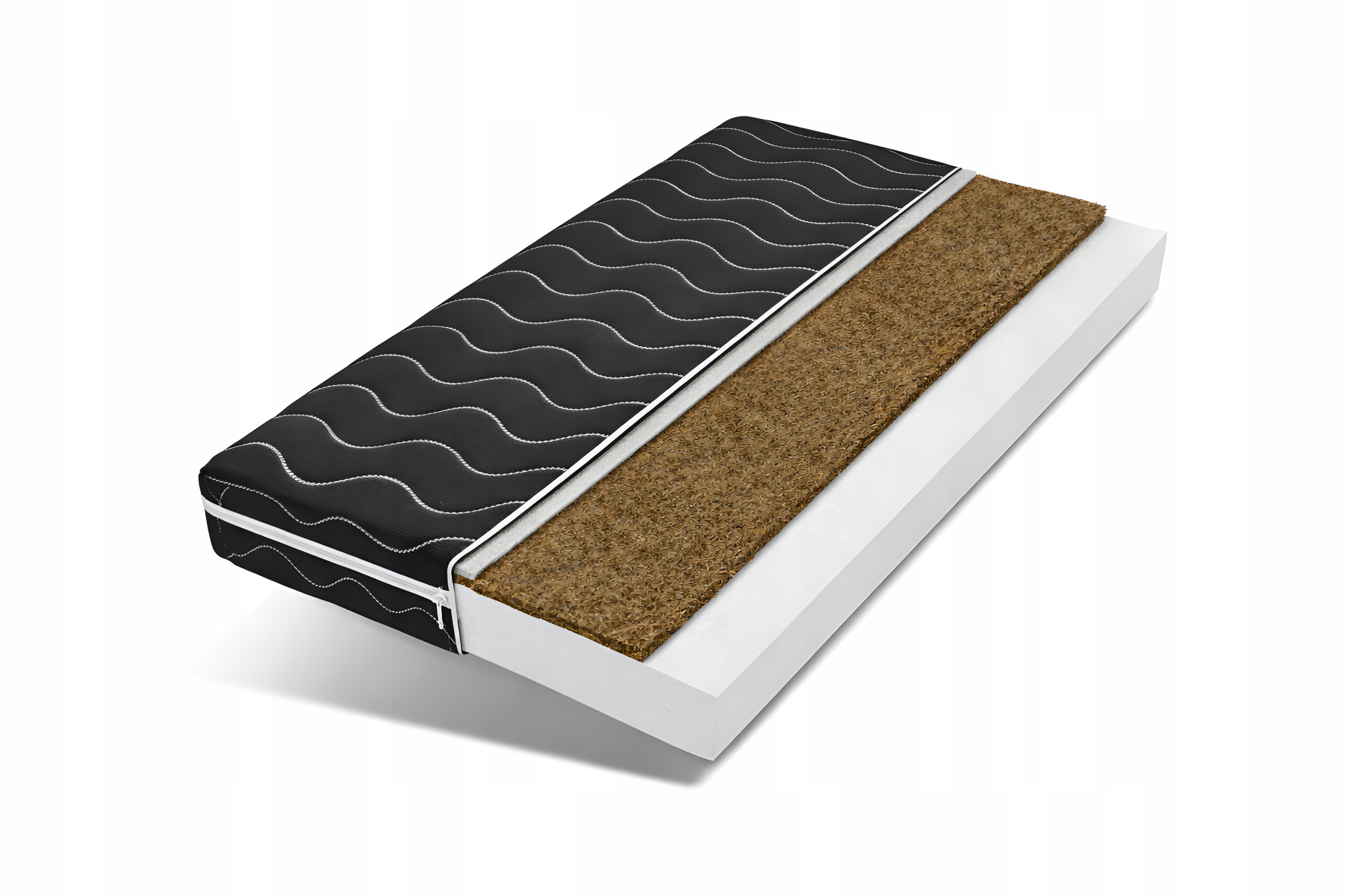 Materac piankowy 120x200 Kokos Czarny pianka z kokosem H3 H4 Antyalergiczny