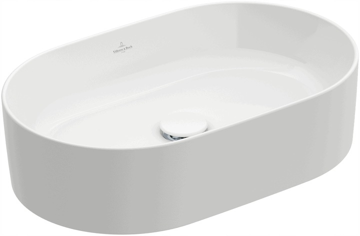 Villeroy & Boch Collaro umywalka 56x36 cm nablatowa owalna Weiss Alpin