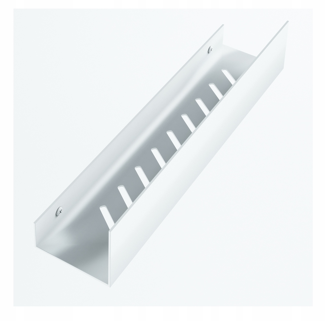 

Półka metalowa inox prysznic łazienka biała 30cm