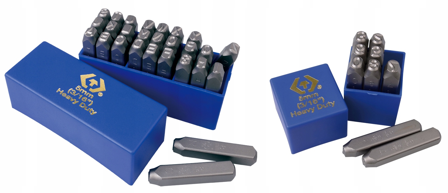 KING TONY Numeratory alfabet litery cyfry 5mm