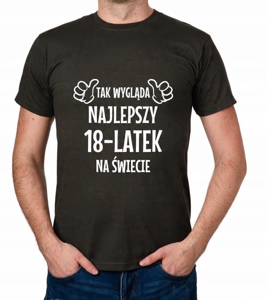 

koszulka Najlepszy 18-LATEK 18 Urodziny prezent