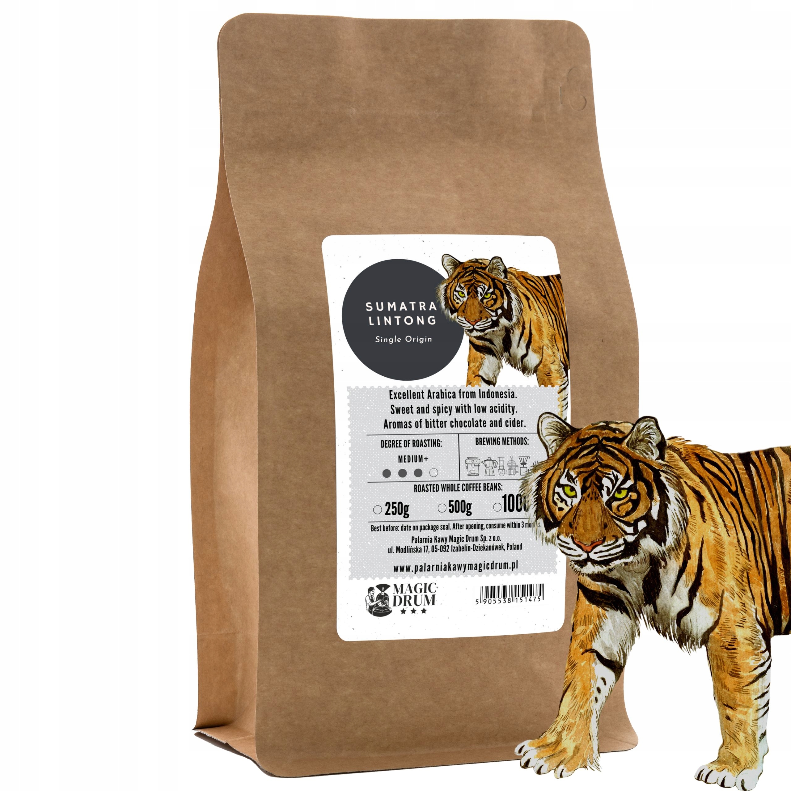 Mletá káva Sumatra 500 g čerstvě pražená arabika