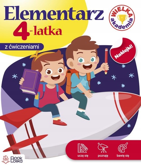 Elementarz 4-latka z ćwiczeniami + naklejki 2021