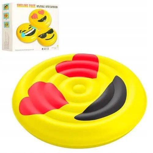 MATERAC EMOJI DMUCHANA WYSPA MATERAC 150CM