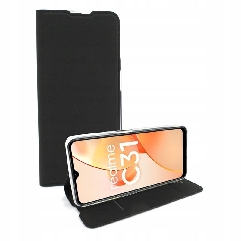

Etui do Realme C31 Duxducis Skinpro czar+SZKŁO 9D