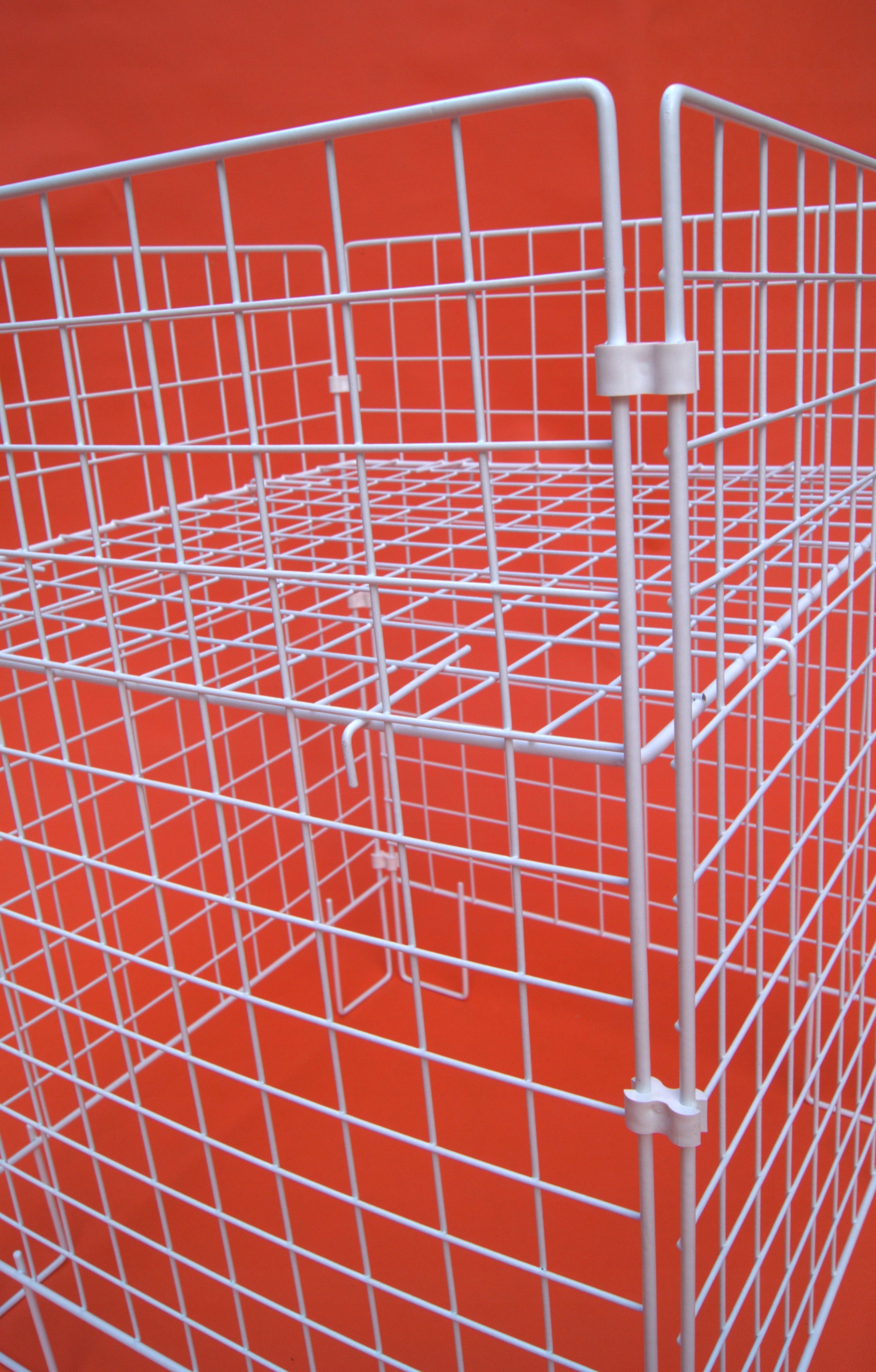 KOSZ WYPRZEDAŻOWY kosz wsypowy 60x80cm BIAŁY - MALOWANY KOSZYK SKŁADANY Marka TADEX