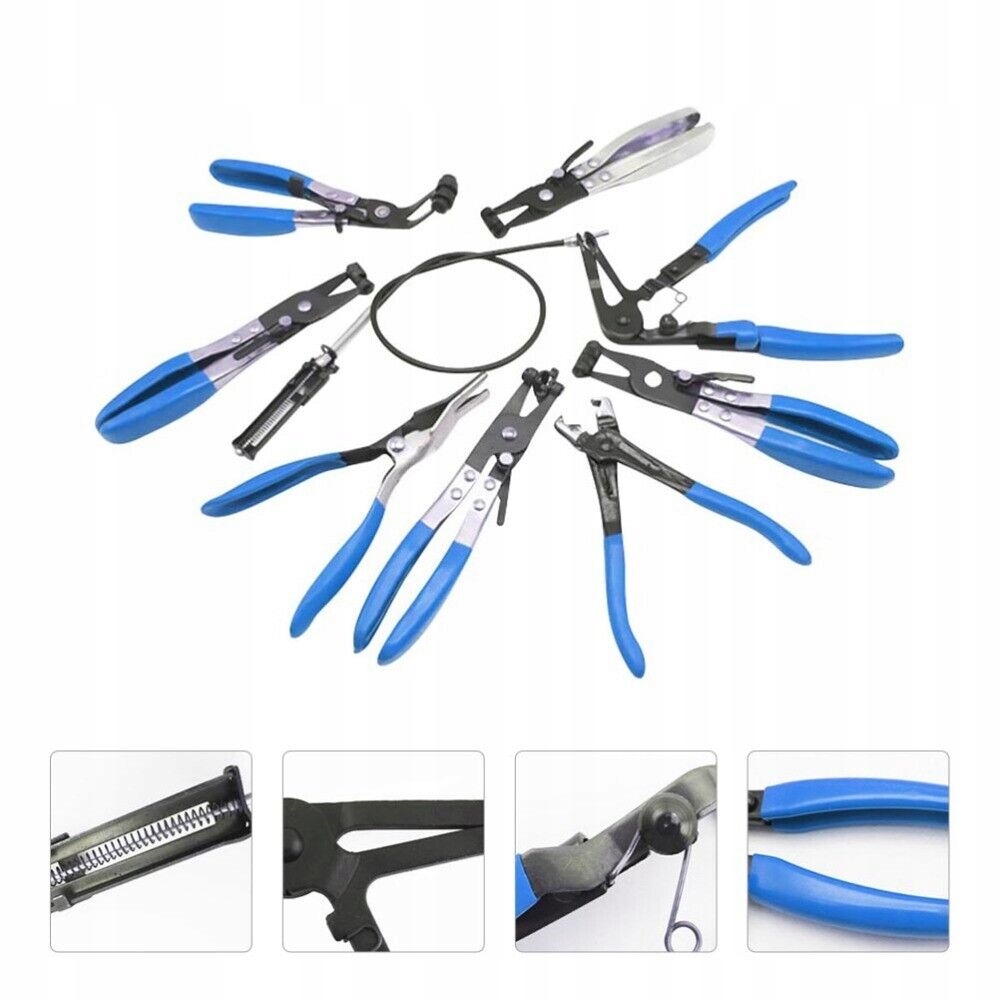 SZCZYPCE DO OPASEK ZACISKOWYCH OSŁON ZESTAW 9el Marka Luxtom