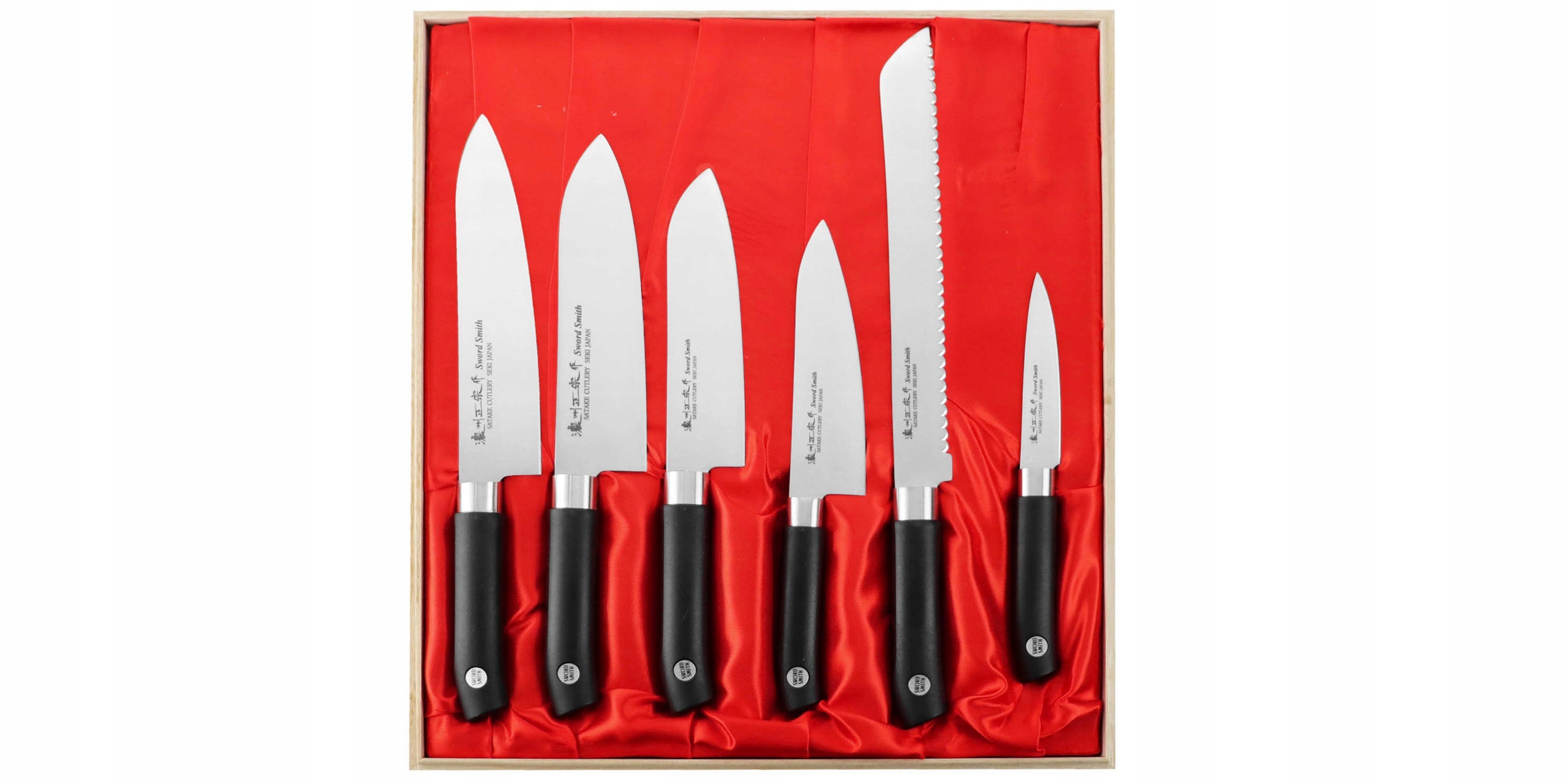 Satake Sword Smith Sada 6 nožov v drevenej krabičke