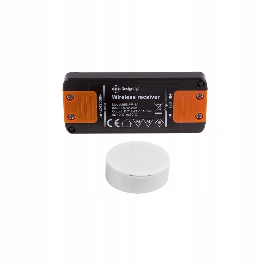 Oli – bezprzewodowy zestaw z dotykowym wyłącznikiem i ściemniaczem biały