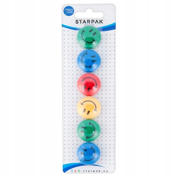 

Magnesy Na Lodówkę Emotki 6 Sztuk 30 MM