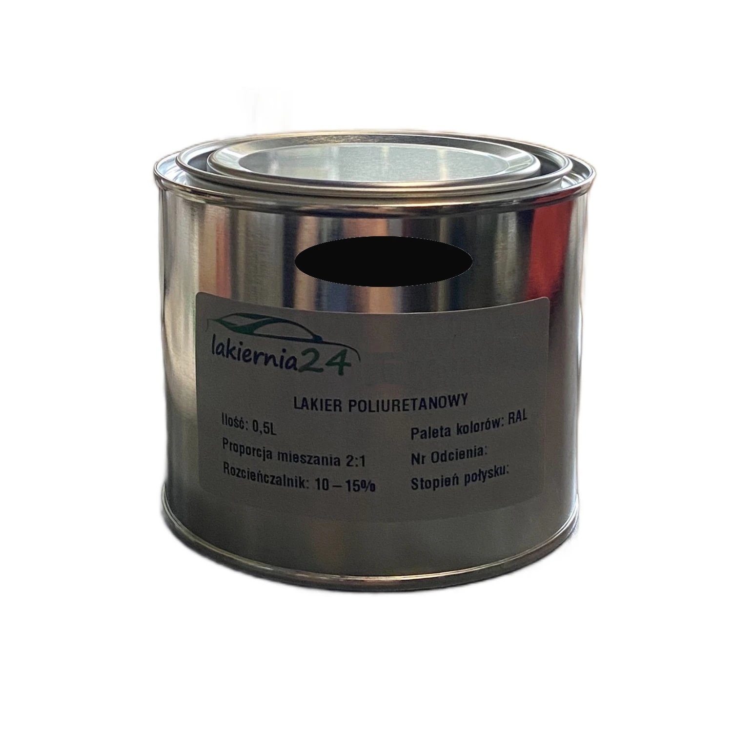 Farba Poliuretanowa przemysłowa lakier poliuretan mat 0,5l 2:1 Ral 9005