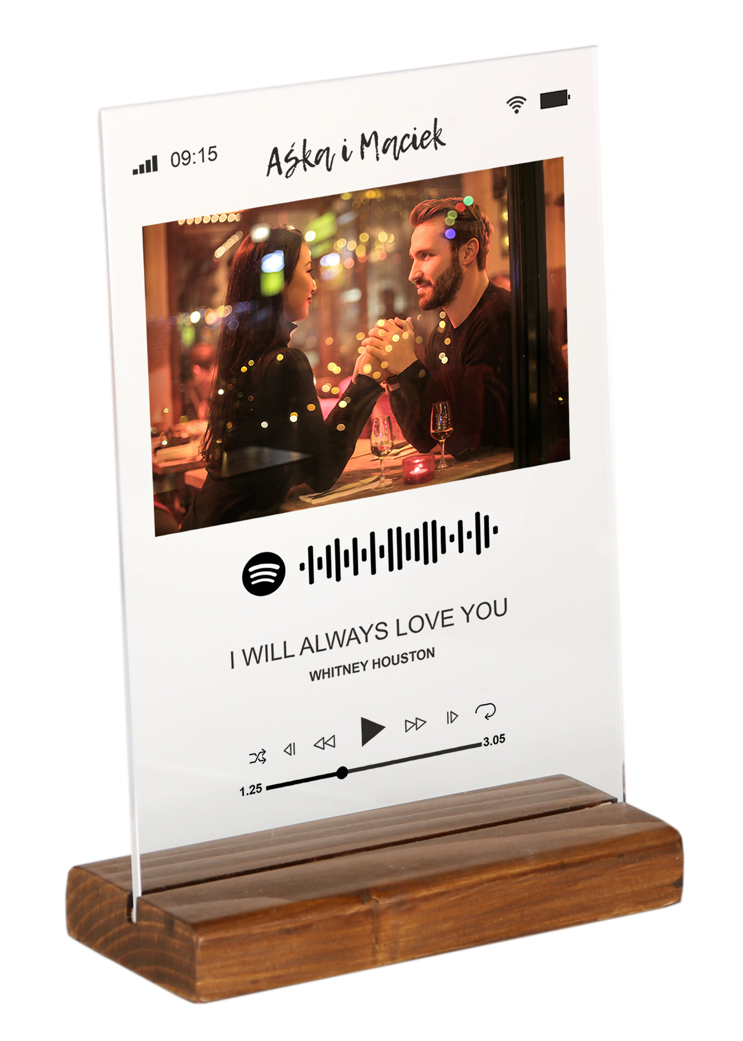 

Ramka z Twoim zdjęciem piosenka Spotify dla Niej