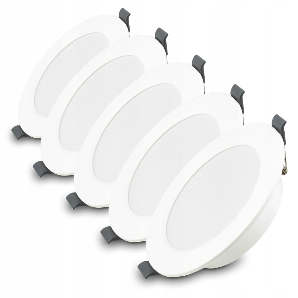 5x PANEL LED OCZKO LED PLAFON LED 6W 230V WPUST ZMIENNA BARWA PODTYNKOWY 3