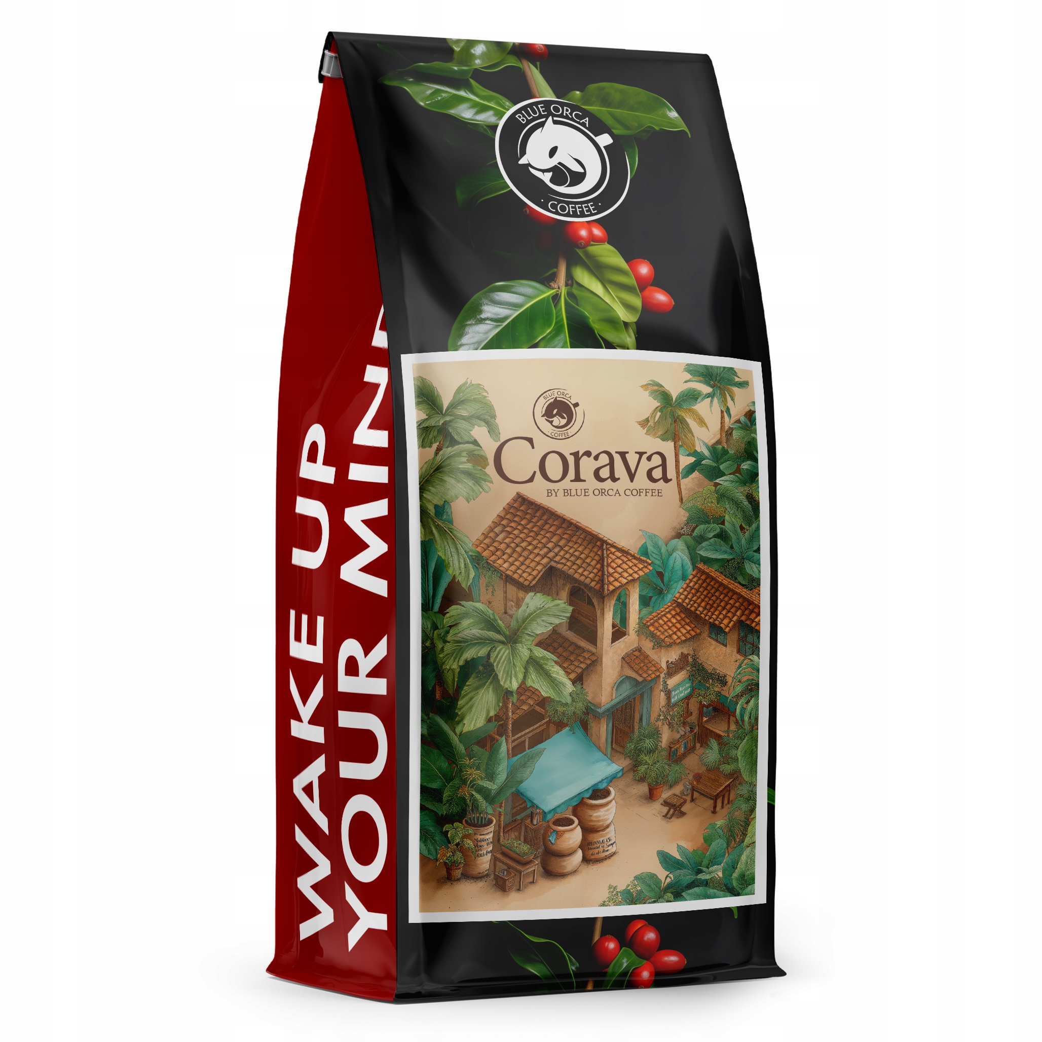 Káva zrnková 1 kg Corava 100% Arabica Čerstvě pražená od pražírny Blue Orca