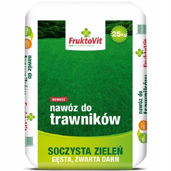 Fruktovit Do Trawników 25kg Kompleksowy nawóz do trawy granulowany florovit