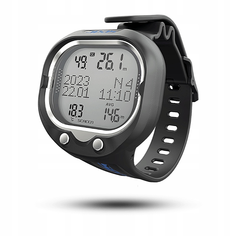 Počítač Seac Screen podsvícený LCD ZHL-16C do 100 m modrý