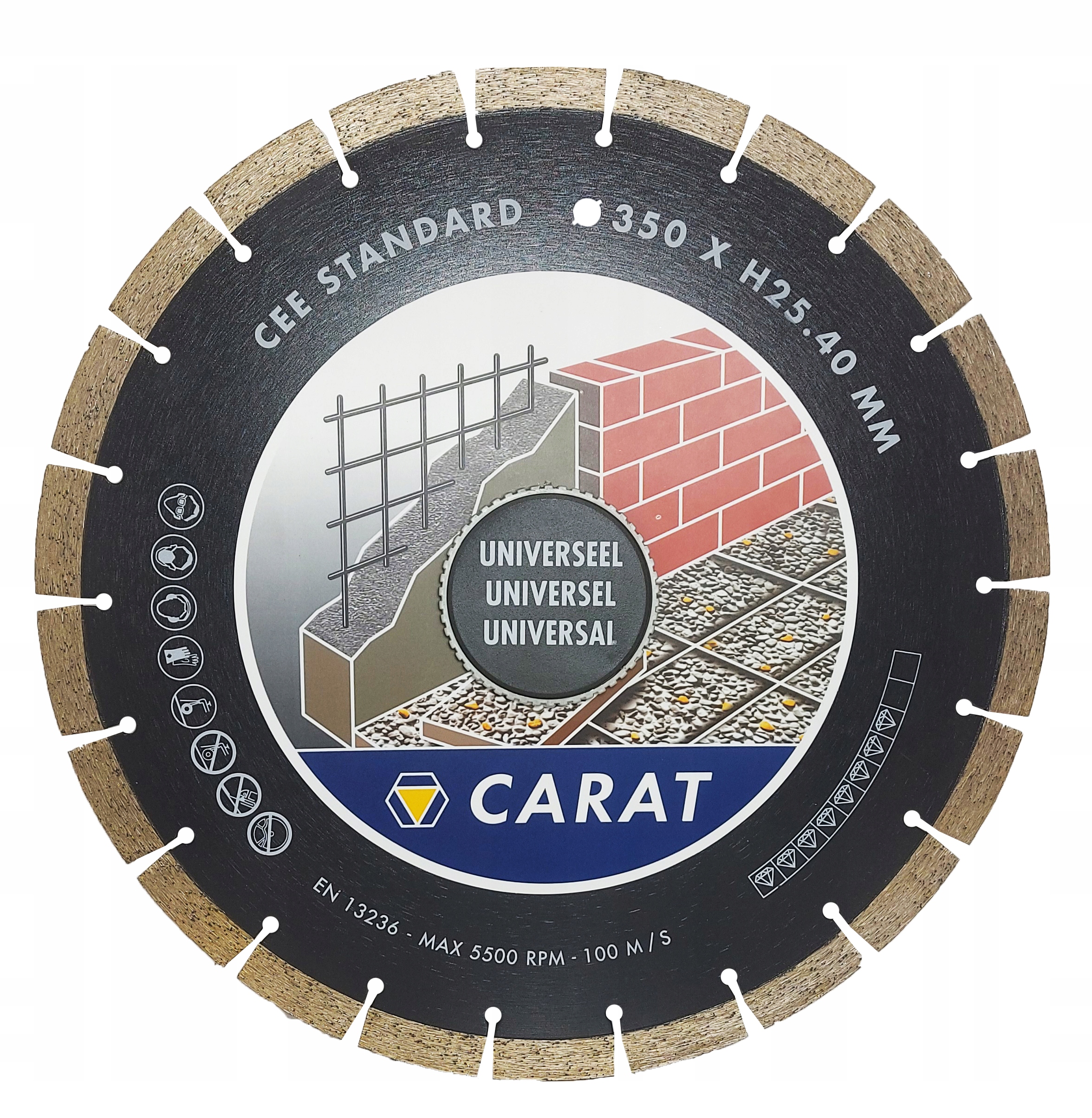 

Tarcza Diamentowa Do Betonu Carat 350X25,4mm