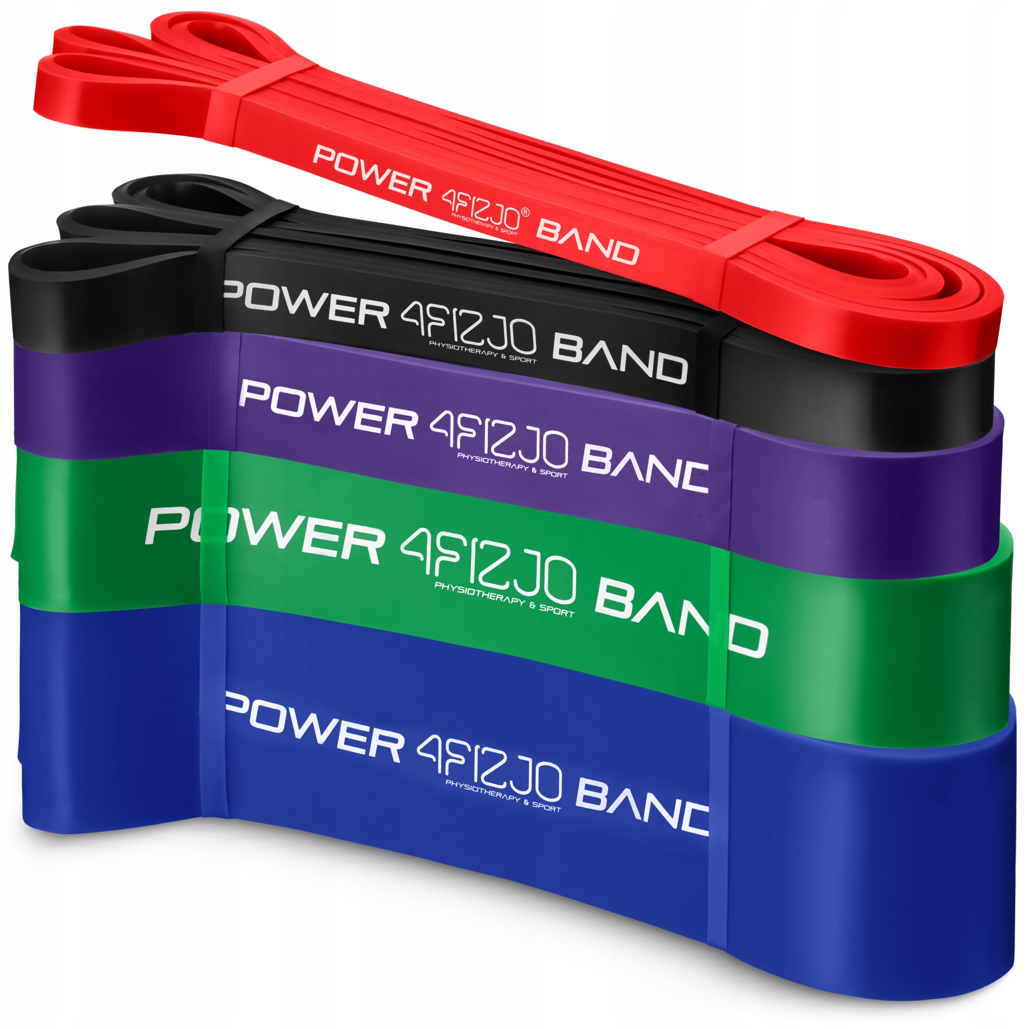 Gumy Taśmy Oporowe Power Band Do Ćwiczeń Trening Fitness Zestaw 5szt.