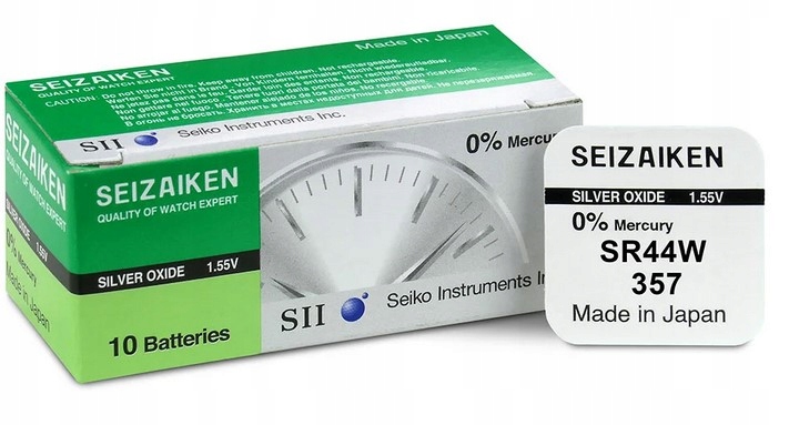 Baterie Seizaiken SR44W SR357 2x10 kusů