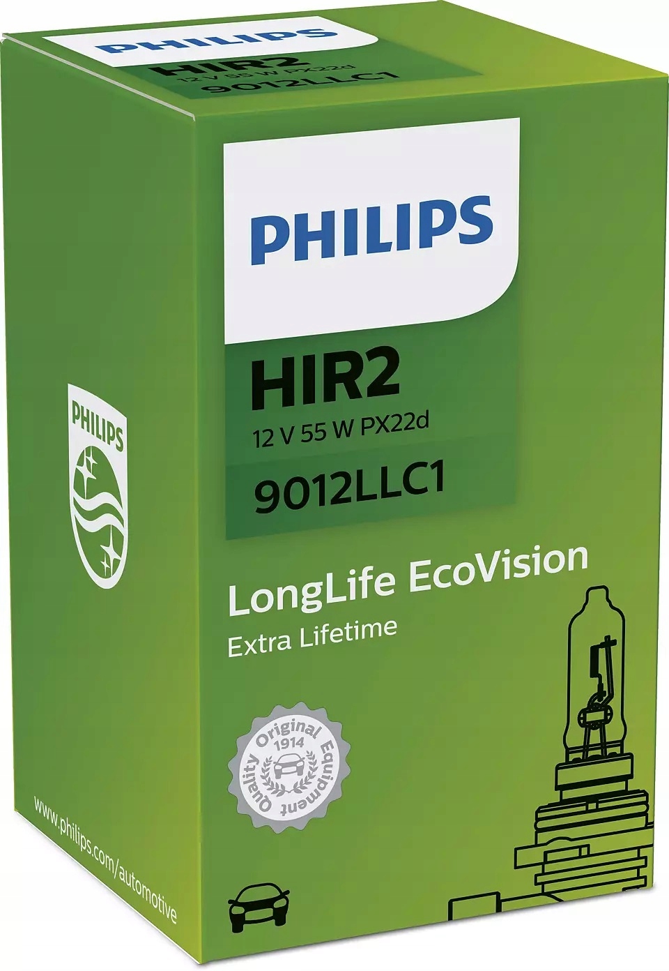 

Philips HIR2 LongLife EcoVision żarówka 4x Dłużej