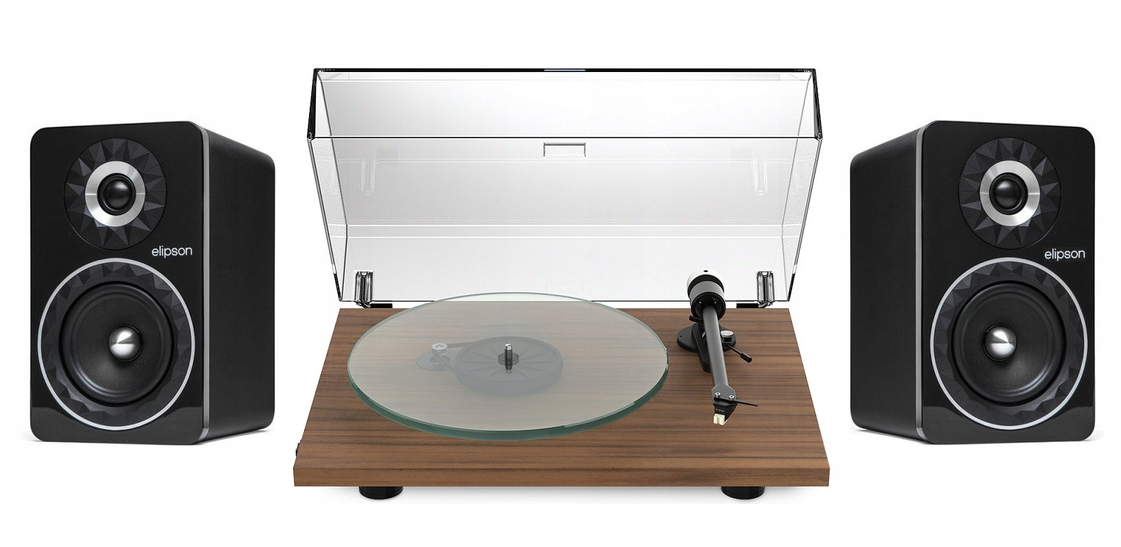 Pro-ject T1 Walnut Elipson Prestige 6B Bt Extra Sada Pro Hudbu A Vinyly