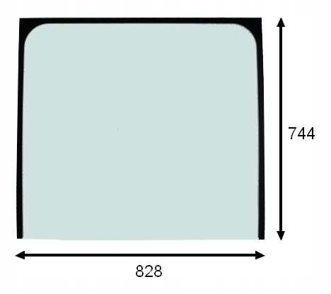 Szyba przednia górna Cat C D LAMINOWANA