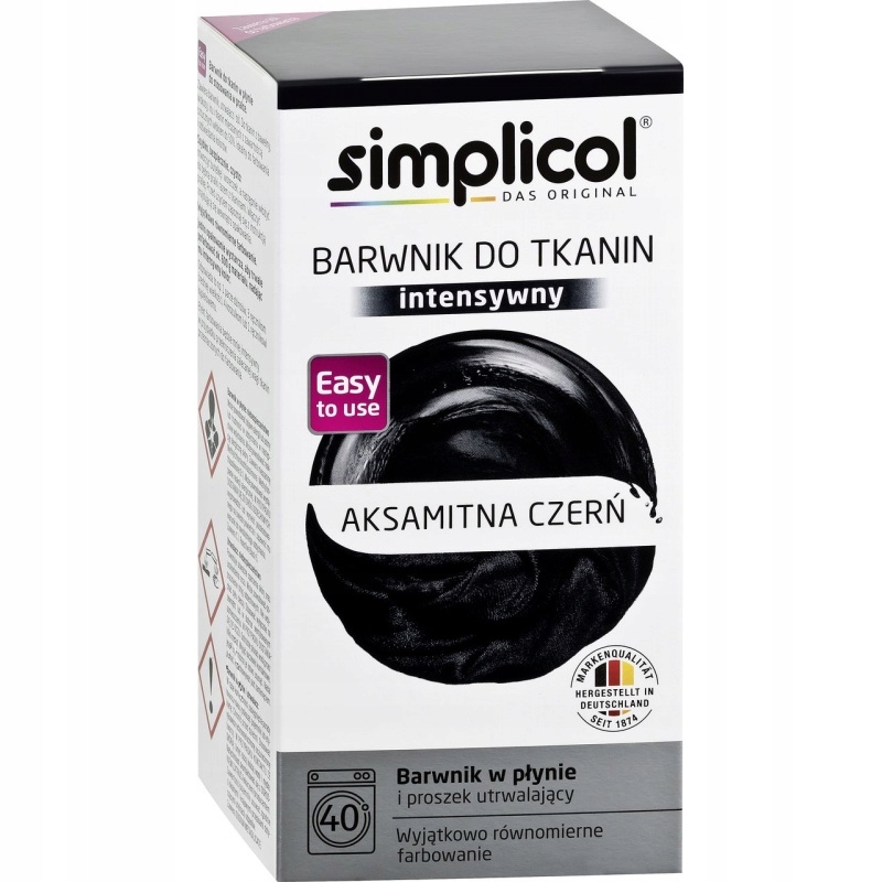 

Simplicol Barwnik do tkanin Aksamitna Czerń