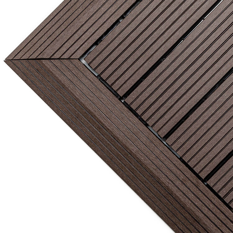 Podest Tarasowy Wykończenie narożne Lewe Brąz Szerokość 0.08 m