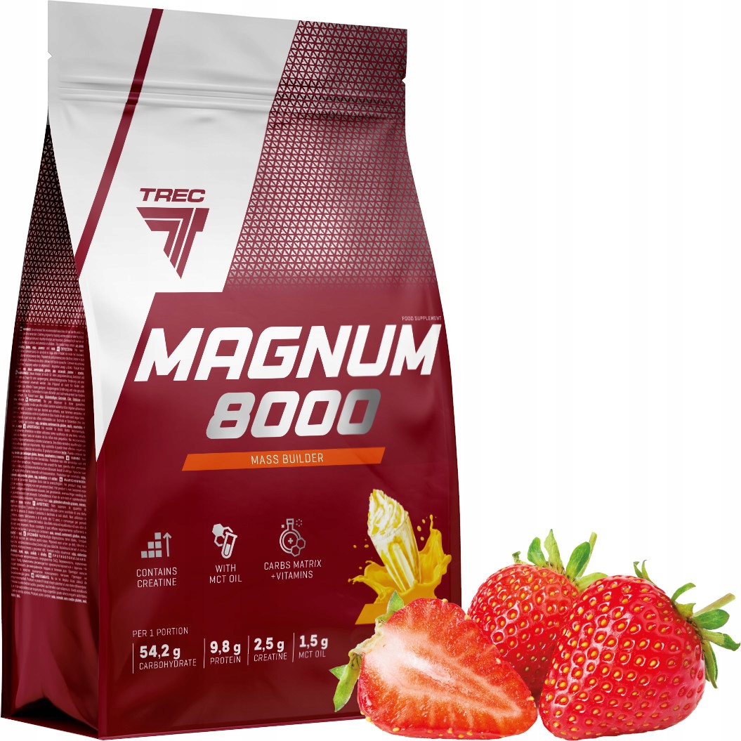 Trec Magnum 8000 5450G Gainer S Kreatinem, Mct Olejem A Whey Protein (wpc)
