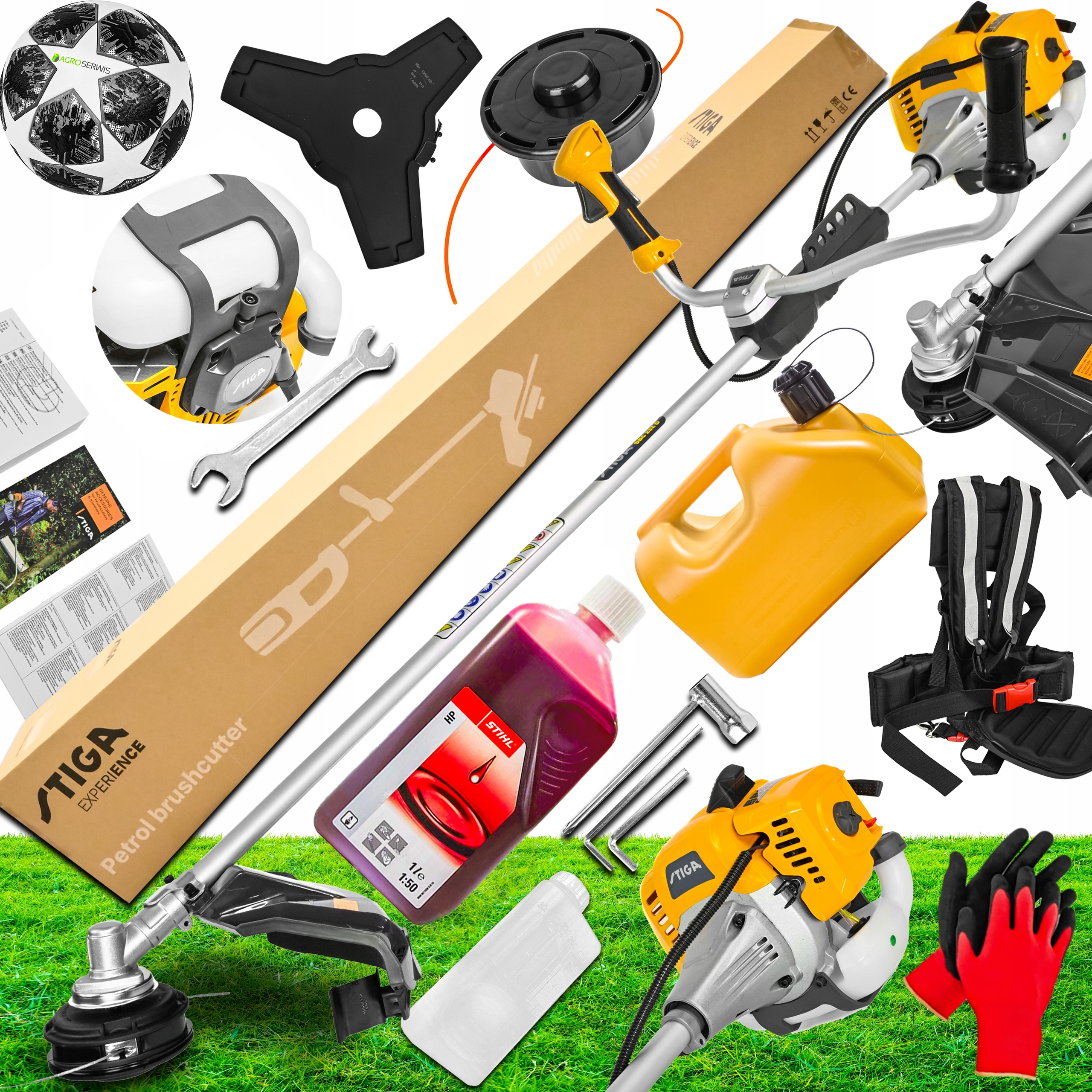 ORYGINALNA KOSA SPALINOWA STIGA OLEJ STIHL WIELKA MOC 5KM TURBO SZELKI XXXL