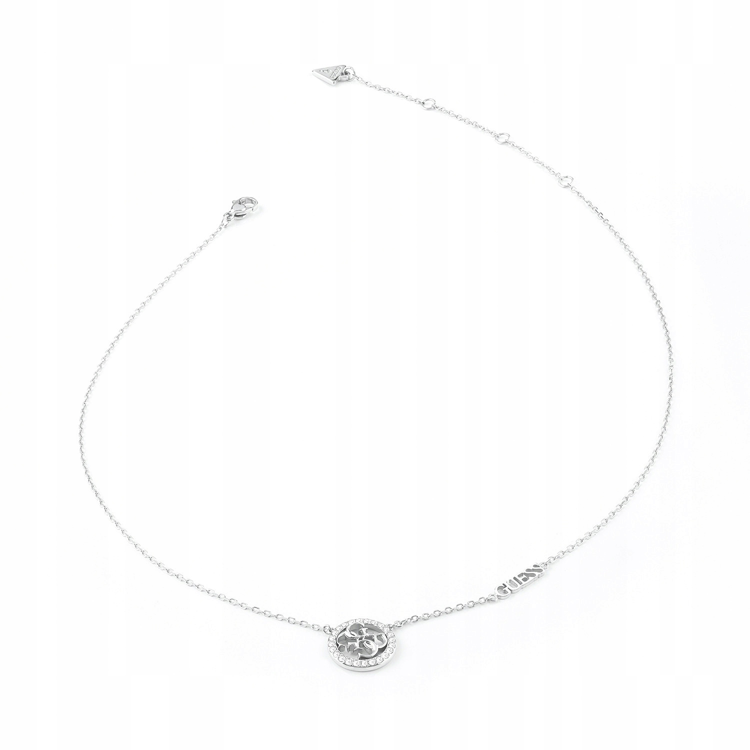 Náhrdelník Guess stříbrný zirkon 45 cm