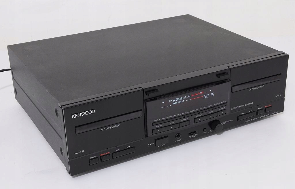 KENWOOD KX-W6080 FIRMOWY DECK MAGNETOFON DWUKASETOWY ! Rodzaj dwukasetowy