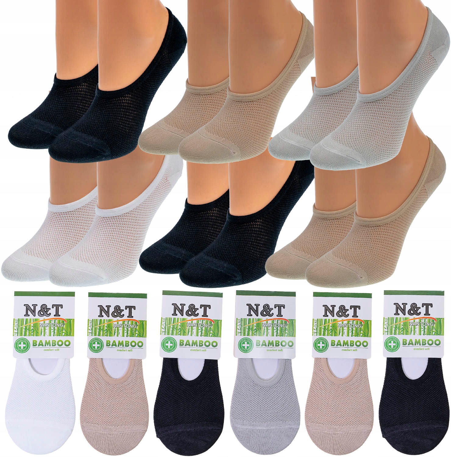 

Stopki Balerinki bambusowe damskie - 6 par 39-41