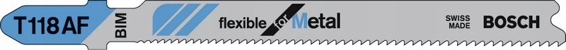 

Brzeszczot T 118 Af Flexible for Metal Bosch