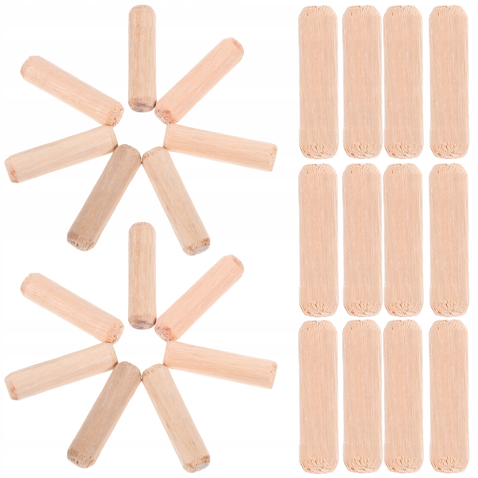 1 TORBA DREWNIANE KOŁKI DREWNIANE KABLOWANE