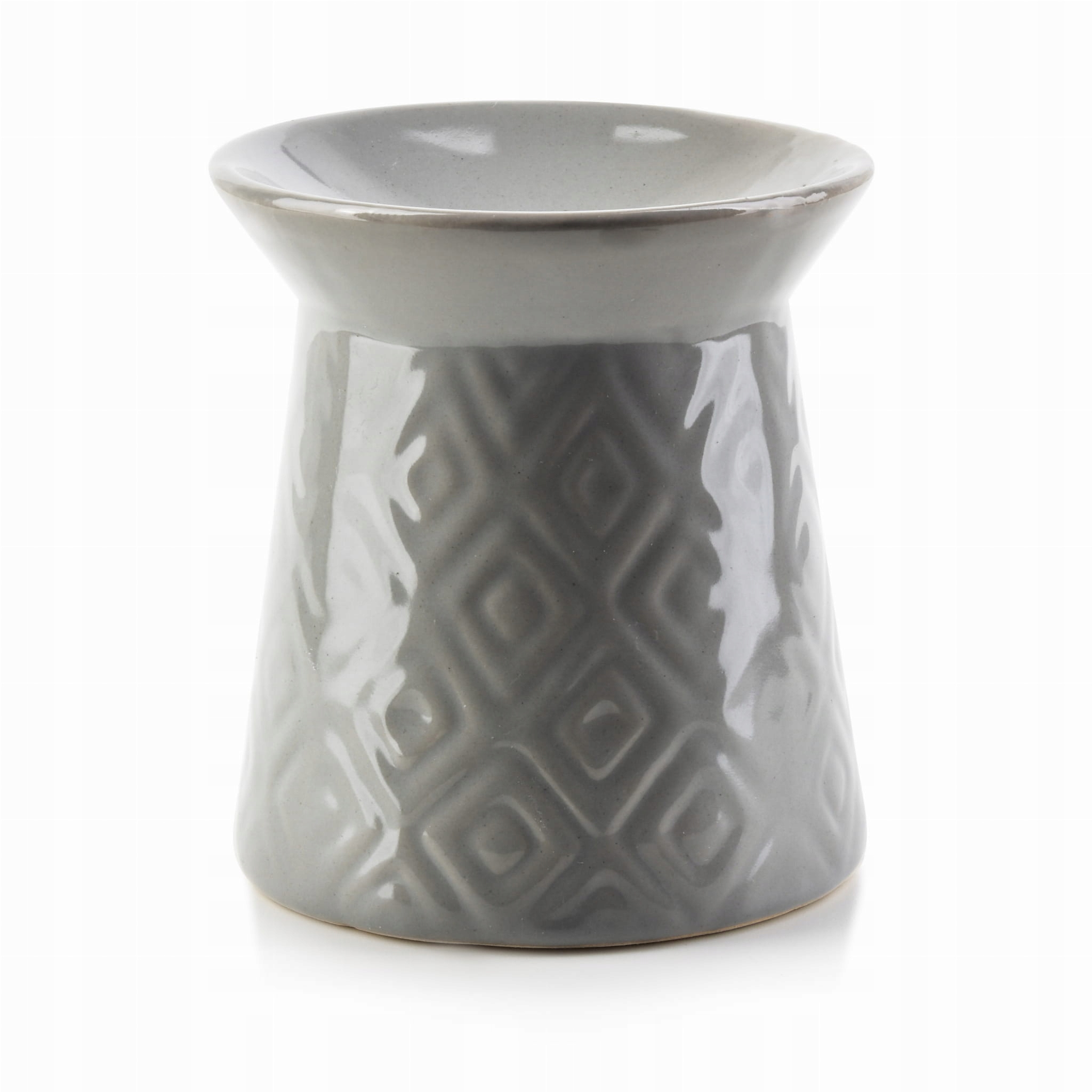 

Szary kominek do wosku porcelanowy ceramiczny