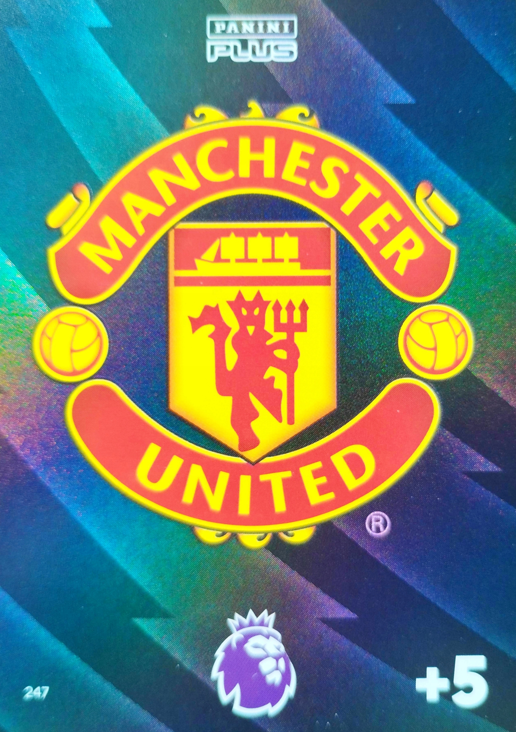 Panini Premier League 2024 Plus Club Badge 247 Manchester United