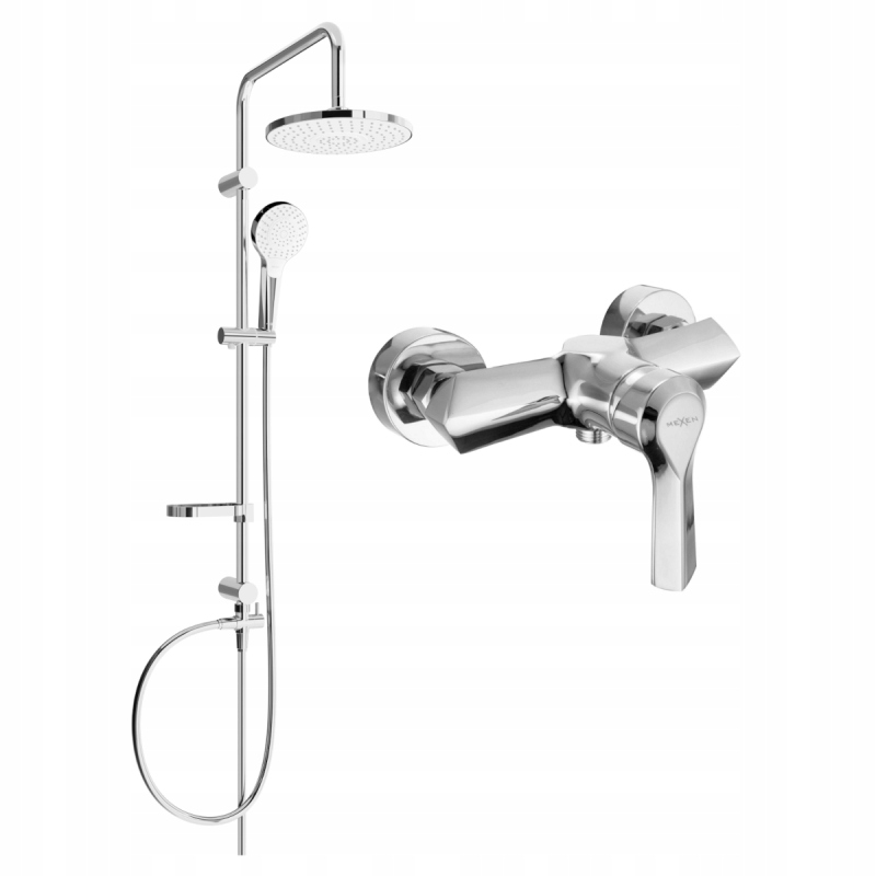 Mexen Erik odkrytý sprchový set, Chromovaná