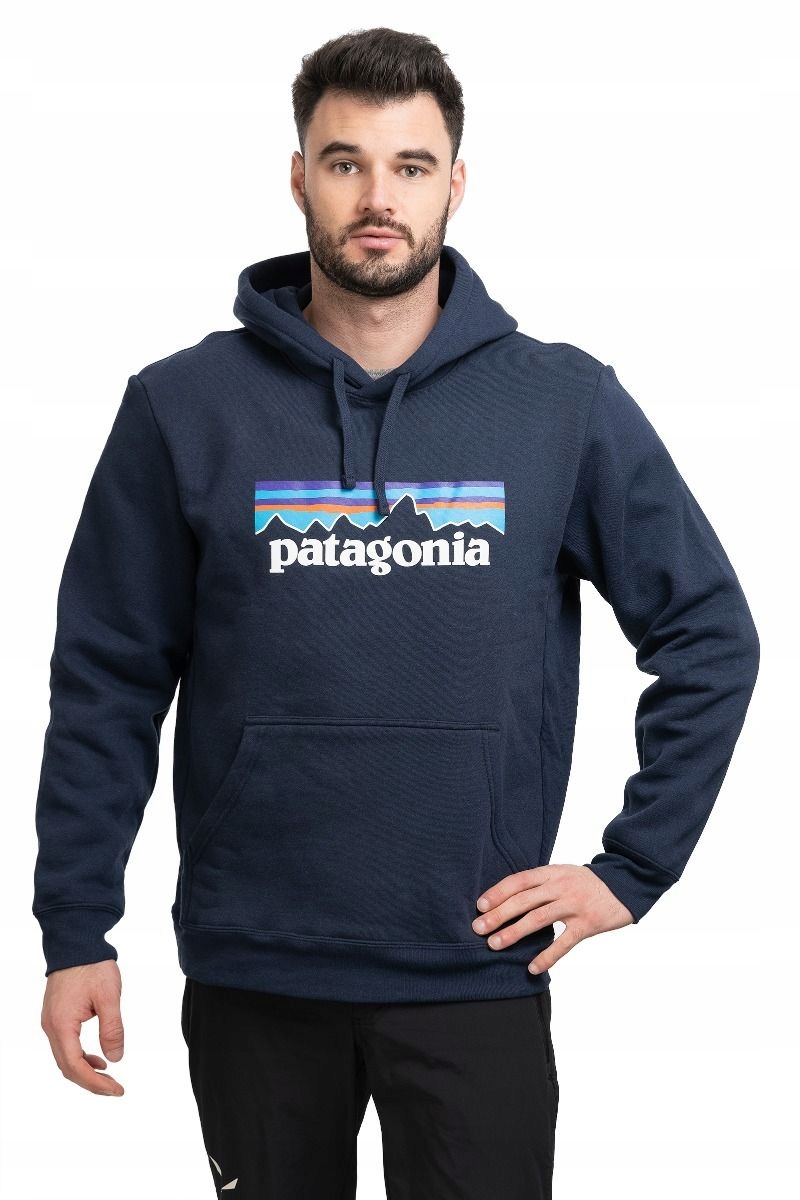Patagonia Bluza wspinaczkowa męska P-6 Logo Uprisal Hoody niebieska m