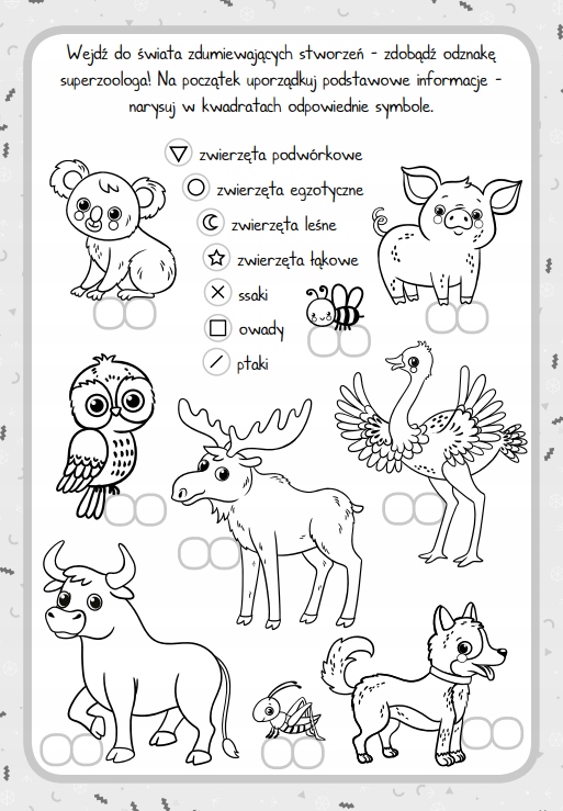 Zagadki | Łamigłówki | Malowanie | MOJE ZWIERZĘTA Gatunek Łamigłówki, zagadki i gry