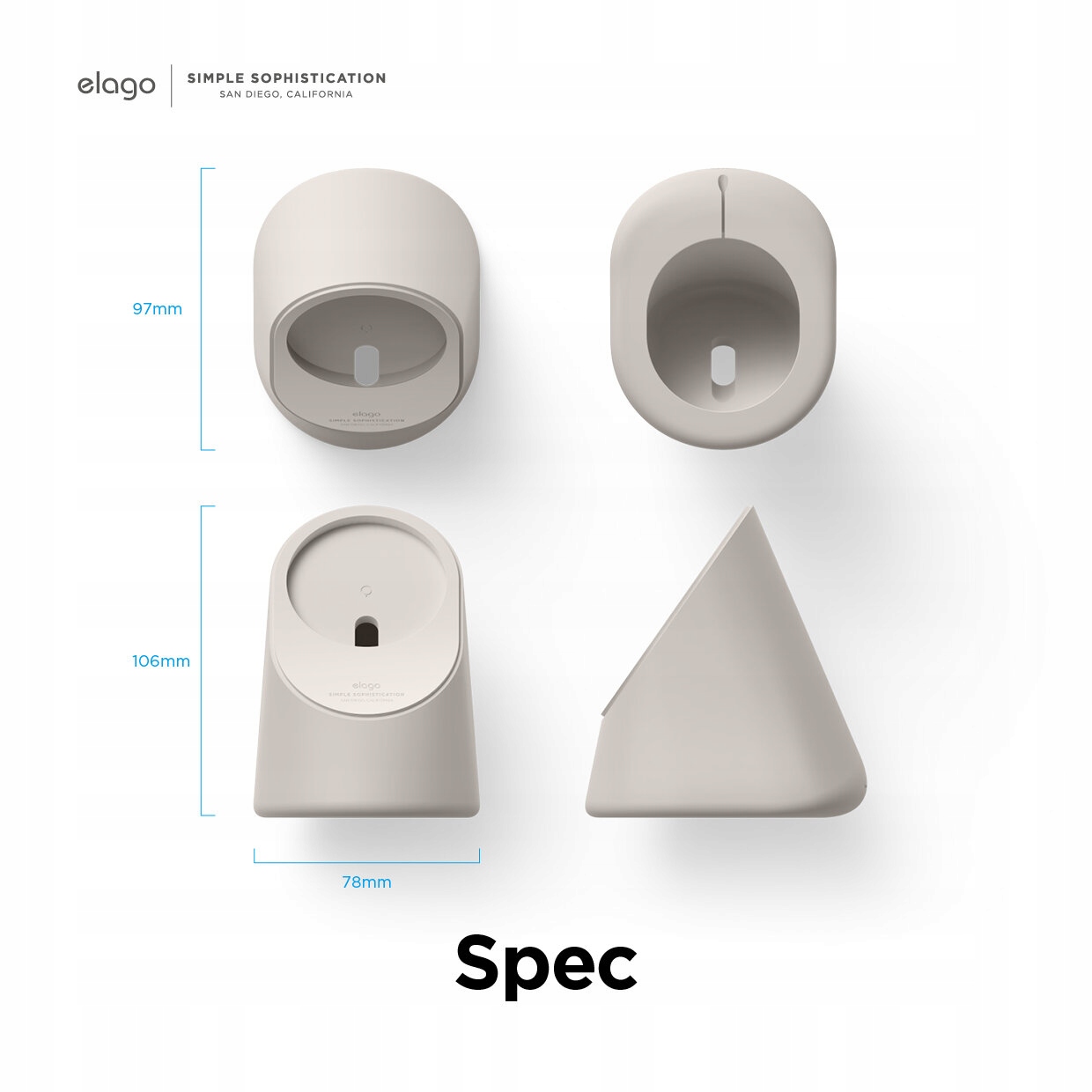 Podstawka ładująca Elago MS1 do urządzeń Apple (MagSafe) Stone Złącza inne