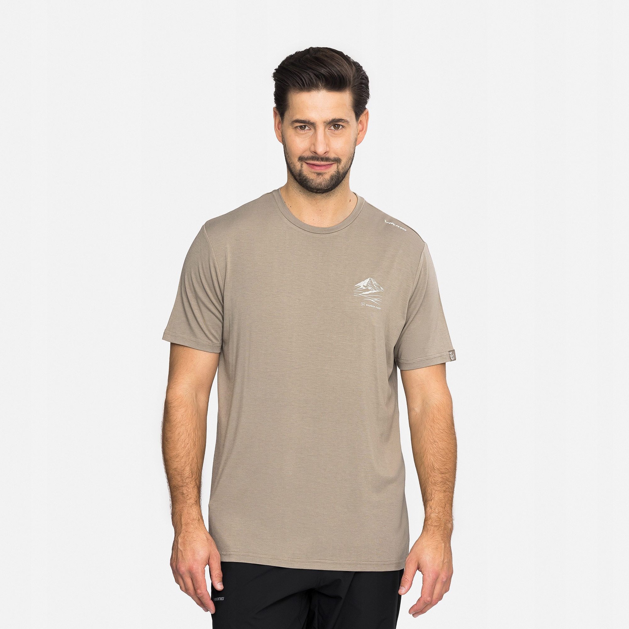 Pánské tričko Viking Lenta Bamboo Light Man béžové velikost L