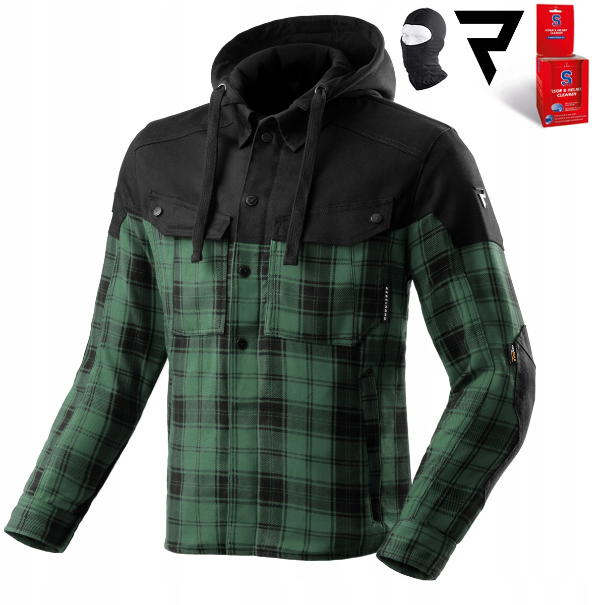 Motocyklová Bunda Rebelhorn Shifter Jry Košeľa S Kapucňou Darčeky